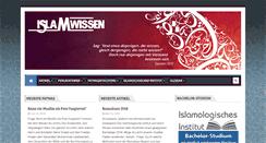 Desktop Screenshot of islam-wissen.com